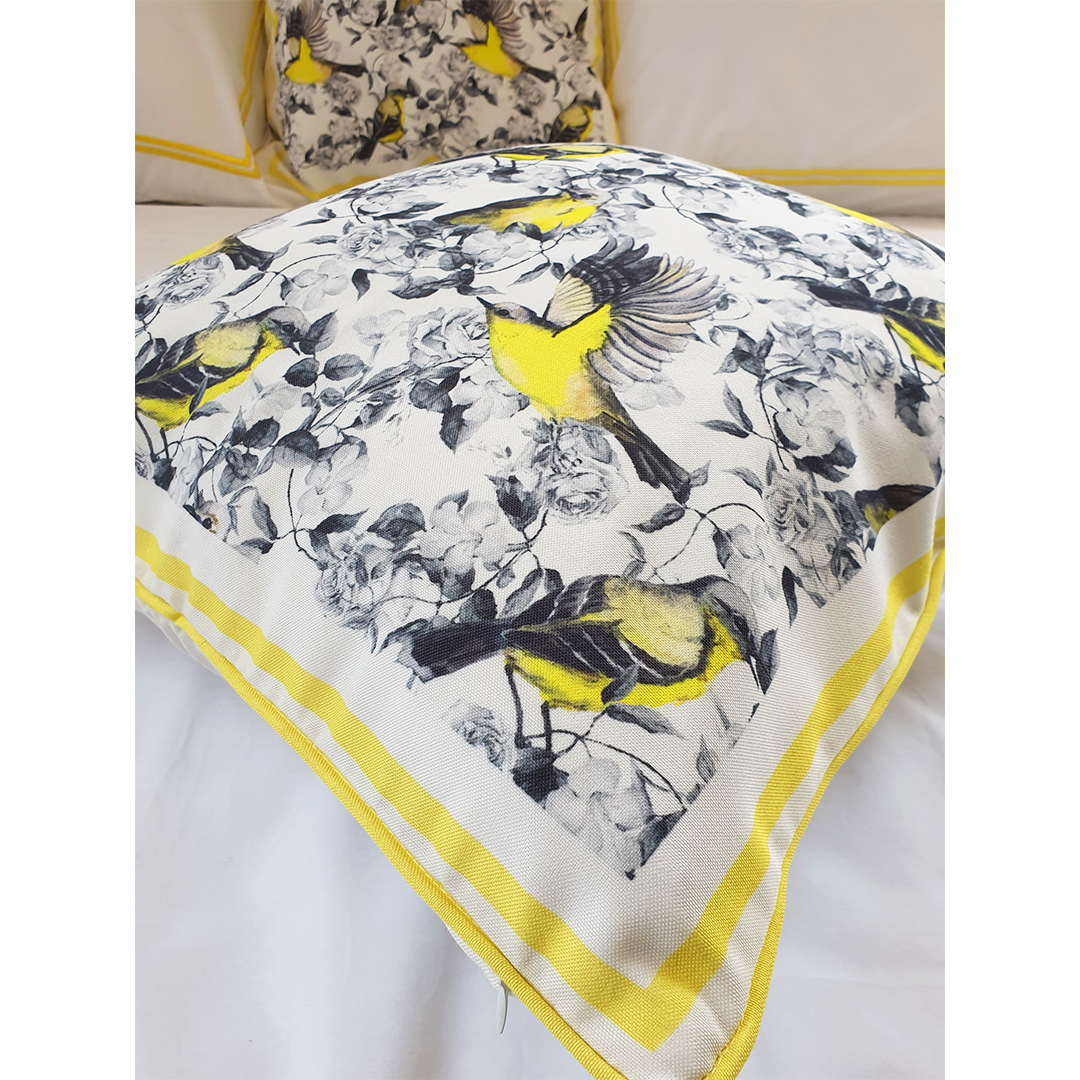 Yellow Birds Cushion